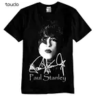 Пол Стэнли Поцелуй Рок-Группа дань CD Музыка черная футболка Размер S-3XL