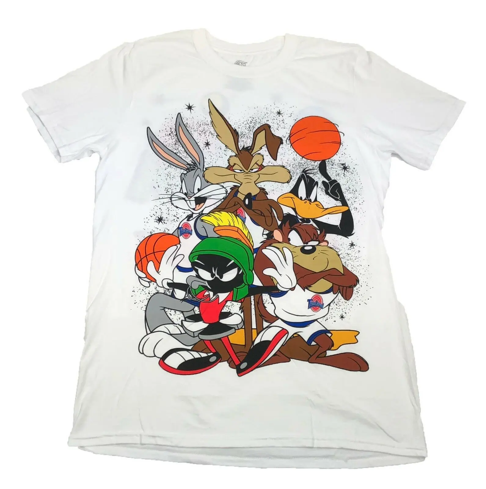 

Space Jam Starting 5 Looney Tunes Bugs Daffy Taz Wile. E Coyote Men's T Shirt