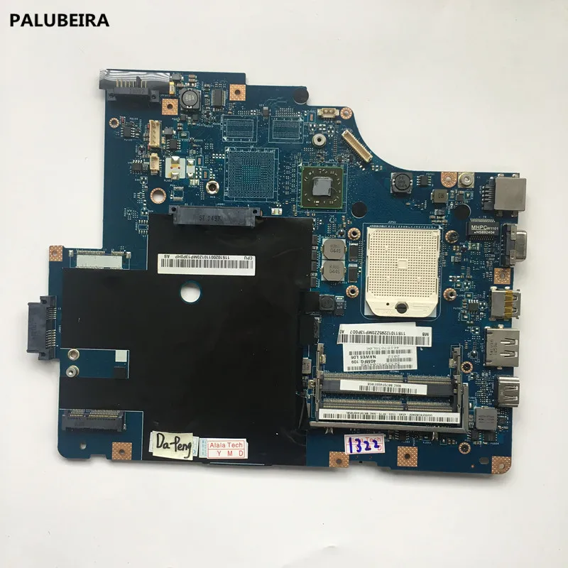 PALUBEIRA для Lenovo G565 Z565 Материнская плата ноутбука LA 5754P основная 11S69038329 гнездо S1 DDR3 с