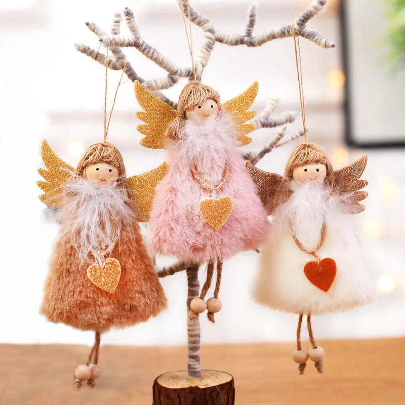Christmas Tree Decor Flying Angel Dolls Xmas Ornament Natal Noel Deco Decoration for Home New Year 2020 Kids Gift | Дом и сад