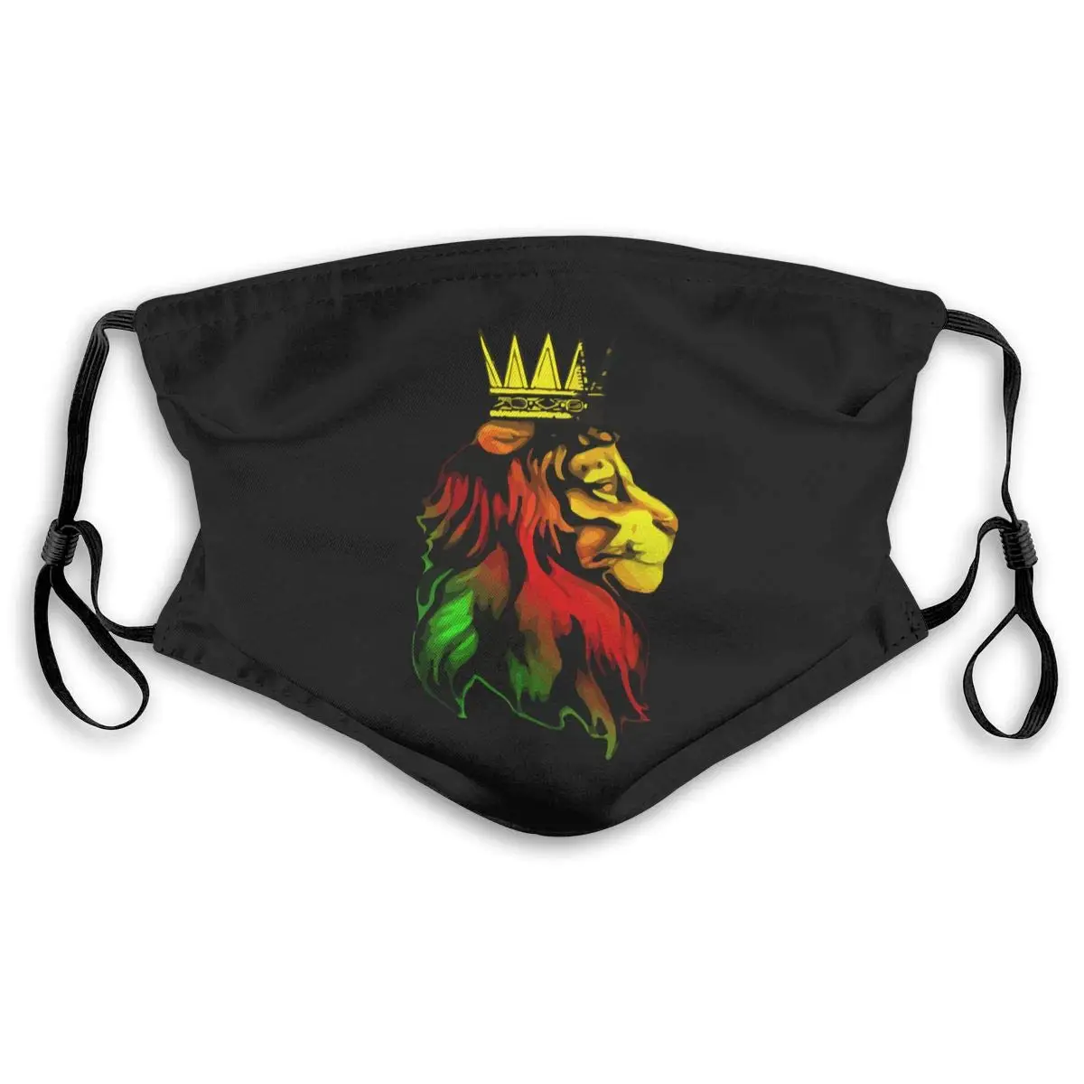 

Rasta Lion Unisex Anti-Pollution Mask Dust Mask with Filter Mask Black