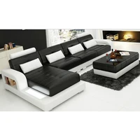 modern style living room genuine leather sofa a1307