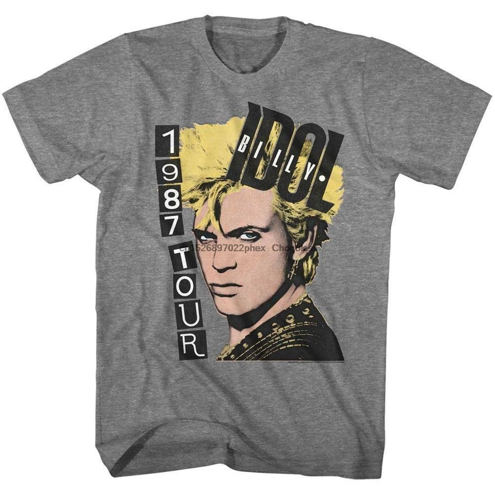 Billy Idol 1987 Tour взрослая футболка |