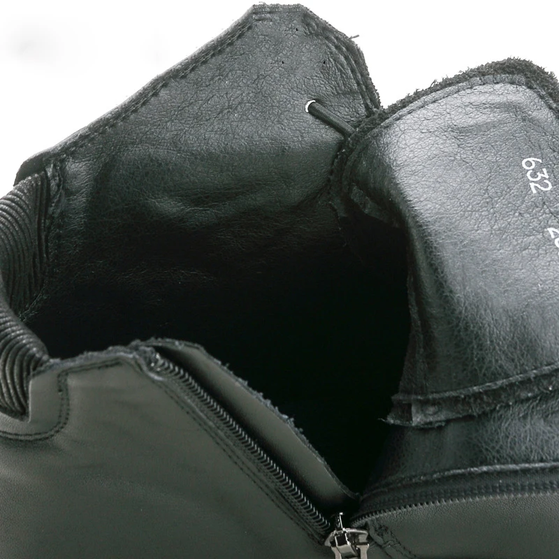 Женские высокие кроссовки на платформе SWONCO черные повседневные из натуральной