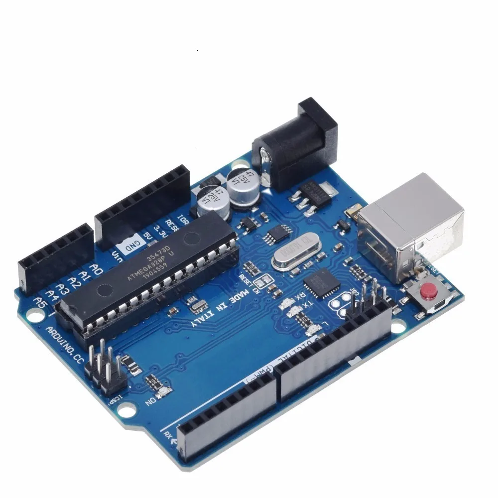 1 Комплект UNO R3 официальная коробка ATMEGA16U2+ MEGA328P чип для Arduino UNO R3 макетная плата+ USB кабель