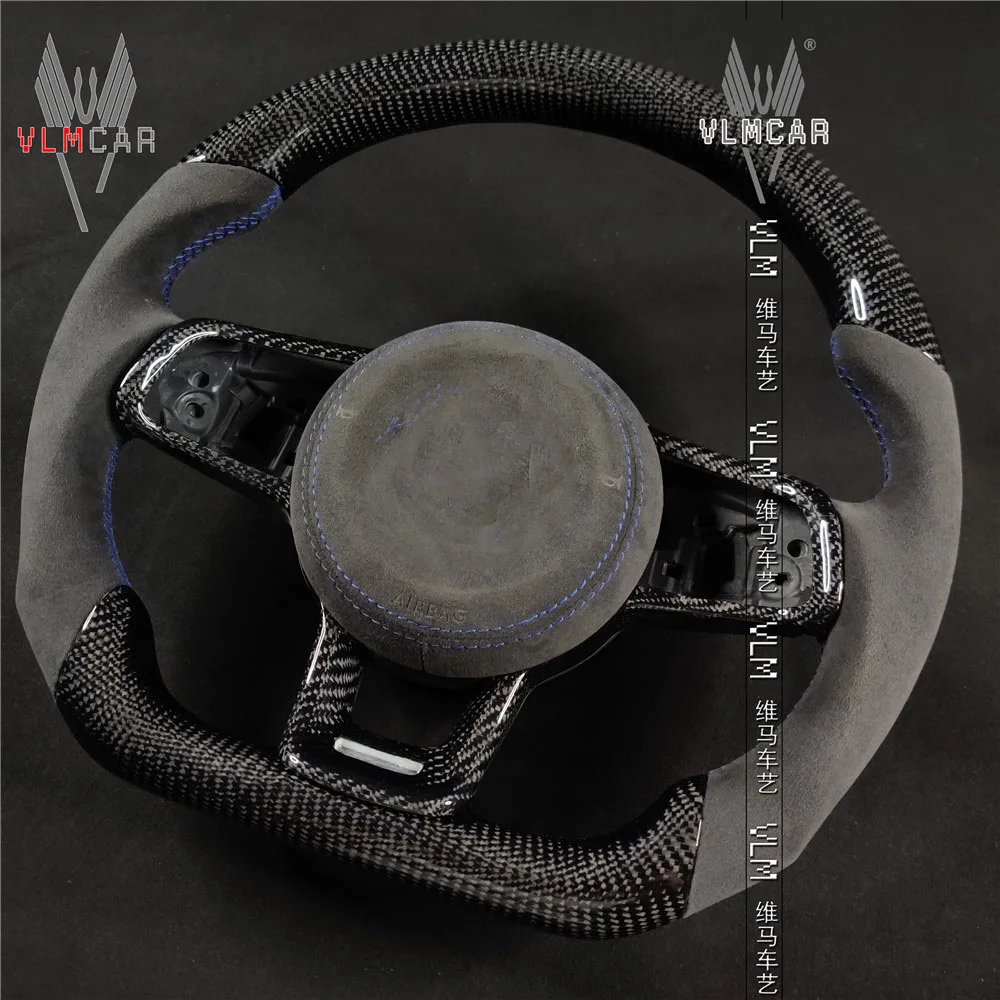 Автомобильное рулевое колесо VLMCAR из углеродного волокна под заказ для VW Golf MK7 MK7.5