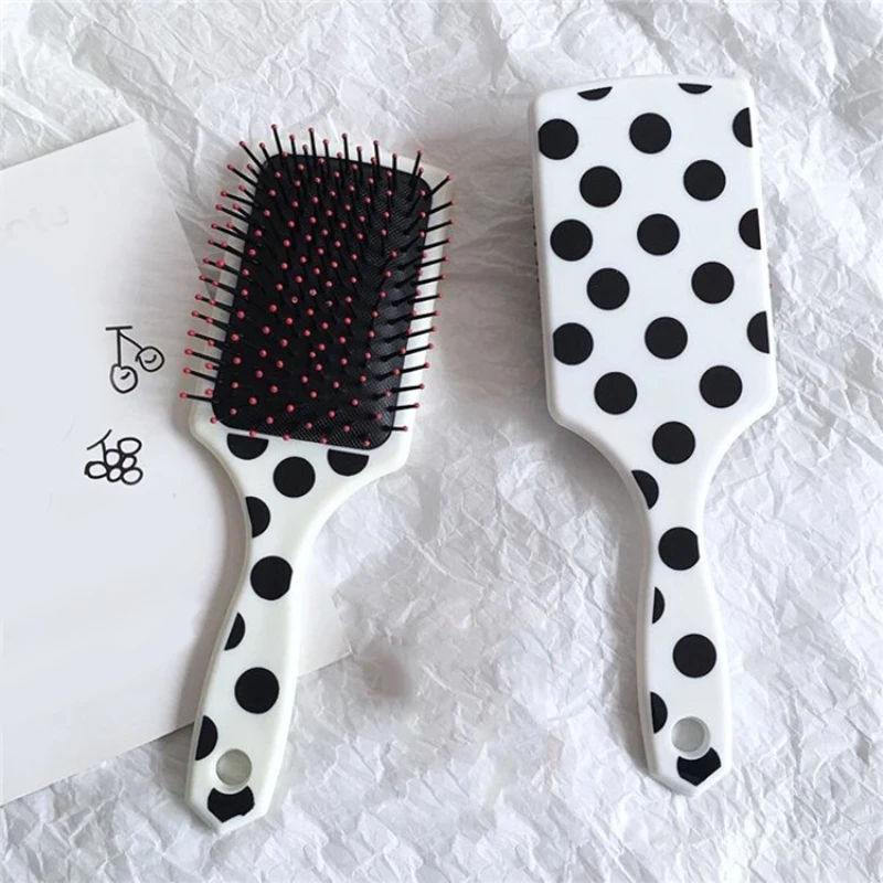 

Hair Brush Simple INS Detangle Waterproof Gifts Anti-static Detangle Cushion Bursh Massage Black Dots Comb Care Products