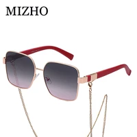 mizho 2021 fashion new sunglasses women vintage luxury brand glasses mirror classic vintage oculos de sol feminino uv400
