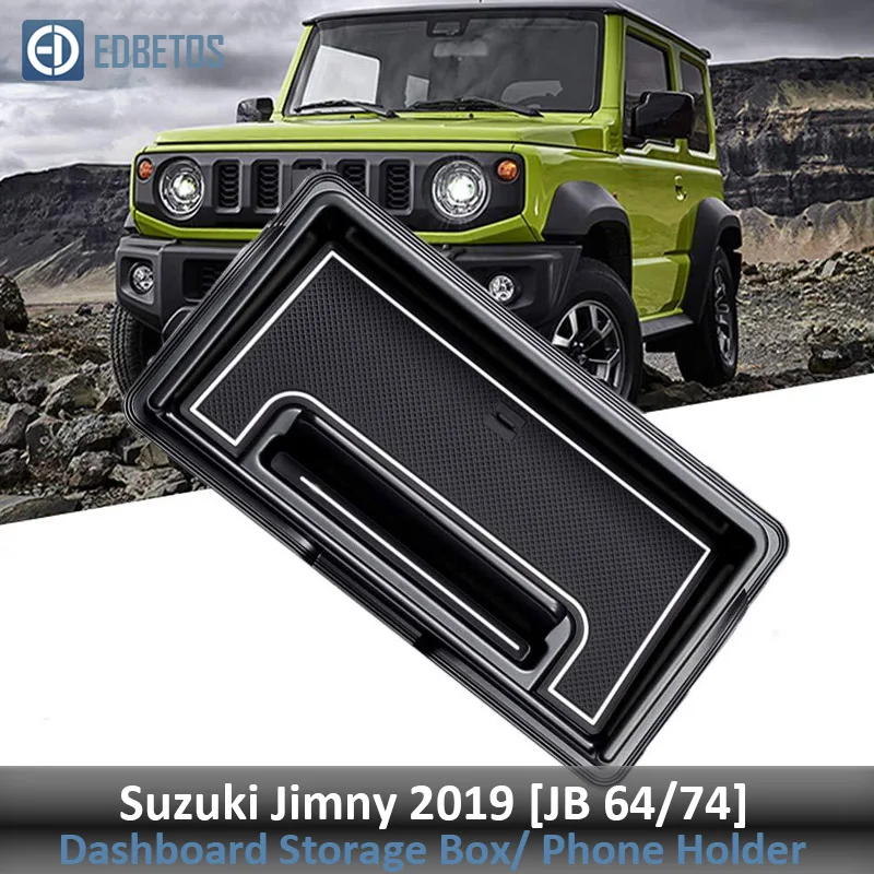 Ящик для хранения приборной панели, органайзер для Suzuki Jimny, внутренний держатель для телефона, лоток Jimny, Многофункциональная подставка для телефона, консоль