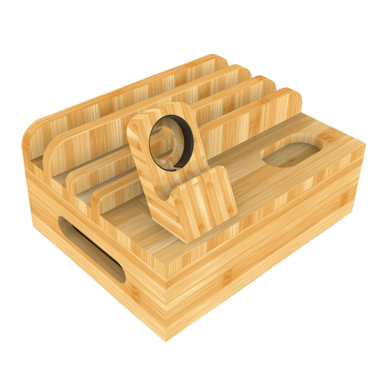 bamboo holder for iphone stand for samsung phone cords charging station docks organizer for smart phones and tablets free global shipping