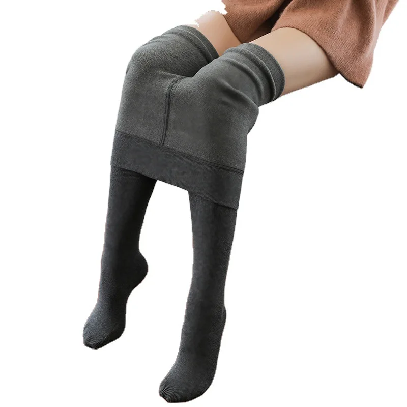 Thicken Velvet Leggings 350g Vertical Striped Socks Are Thin Winter Bottoming Socks Abdomen Socks Pantyhose Wholesale