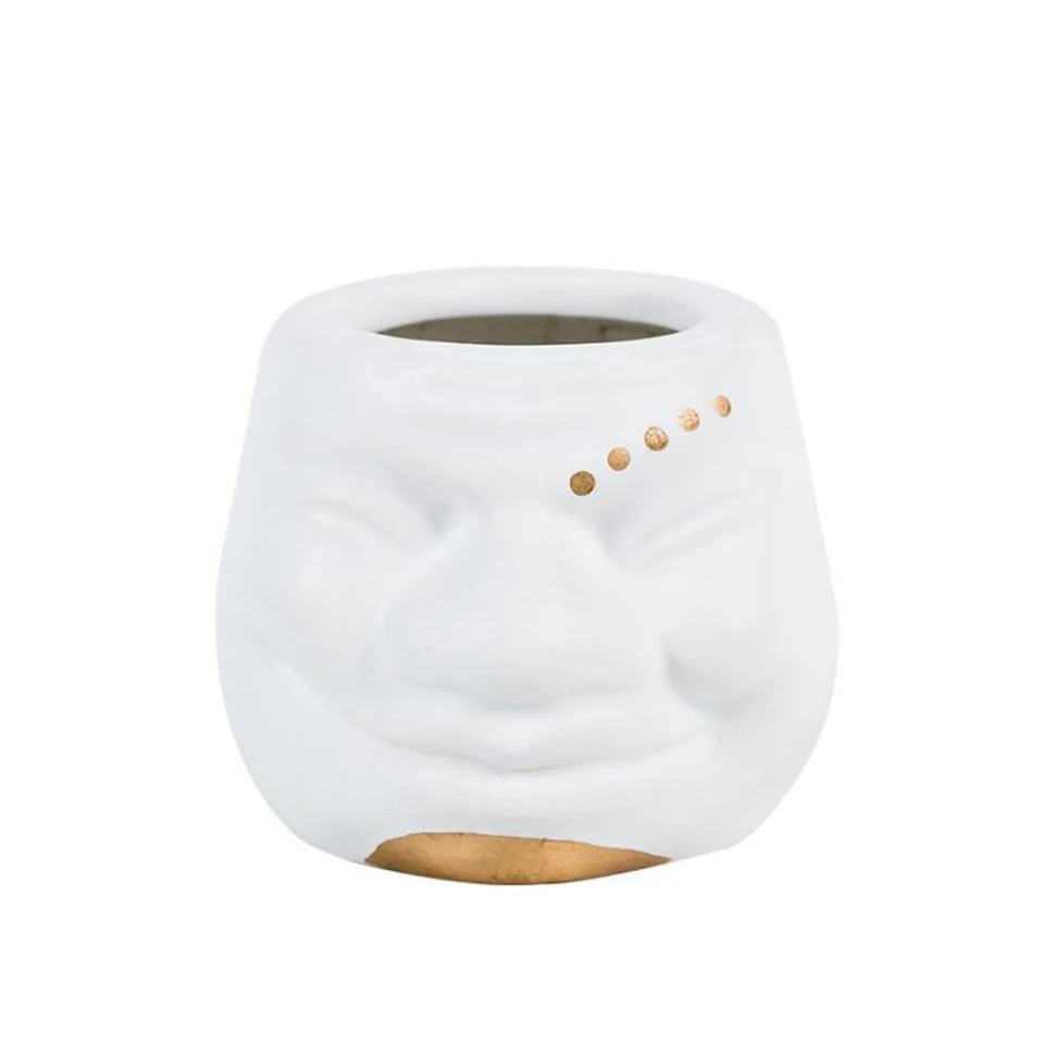 Керамика Человек Уход за кожей лица ваза цветочный горшок для суккулентных