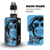 music is fun tiger wolf motorcycle today is the best day pvc case sticker skin for voopoo drag 2
