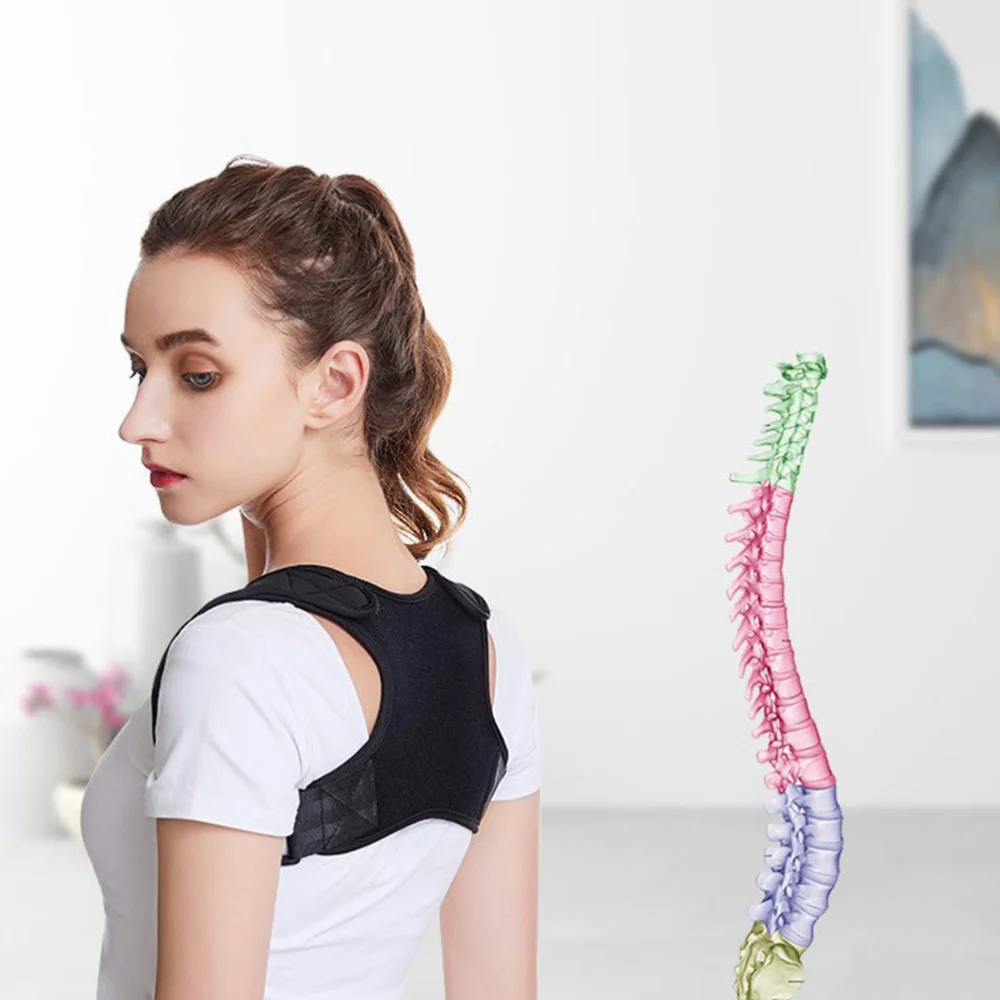 

Back Support Belt Straightener Shoulder Posture Correction Band Humpback Back Shoulder Lumbar Posture Correction Belt (Adult Sty
