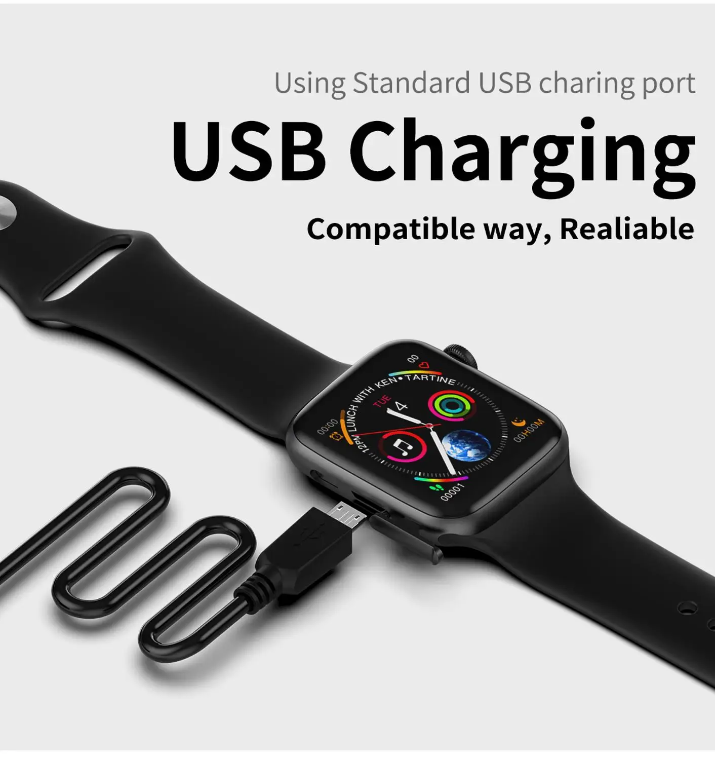 IWO 8 plus w34 Смарт часы 44 мм 1 54 дюйма MTK2502 ECG трекер физической активности пульса Relogio