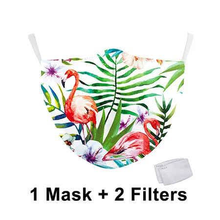 

FASHION Colorful Floral Printting Mouth Mask Protective Mouth-Muffle Anti Pollution Washable Fabric Face Mask Reusable