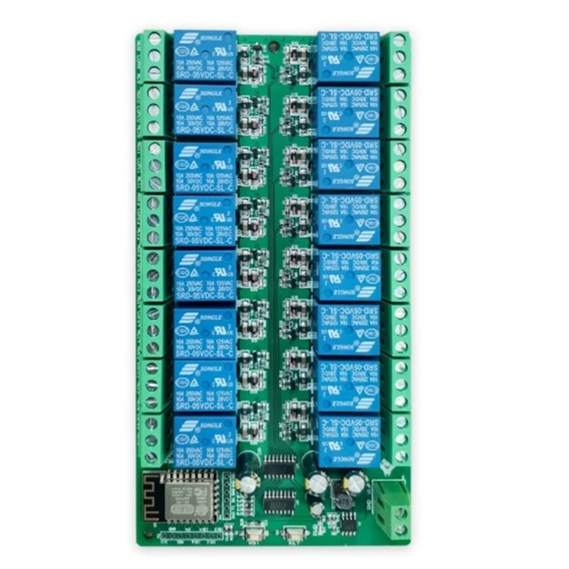 ESP8266 Wi-Fi 16 канальный релейный модуль Женская плата питания каналов режим 24 В/10 А |