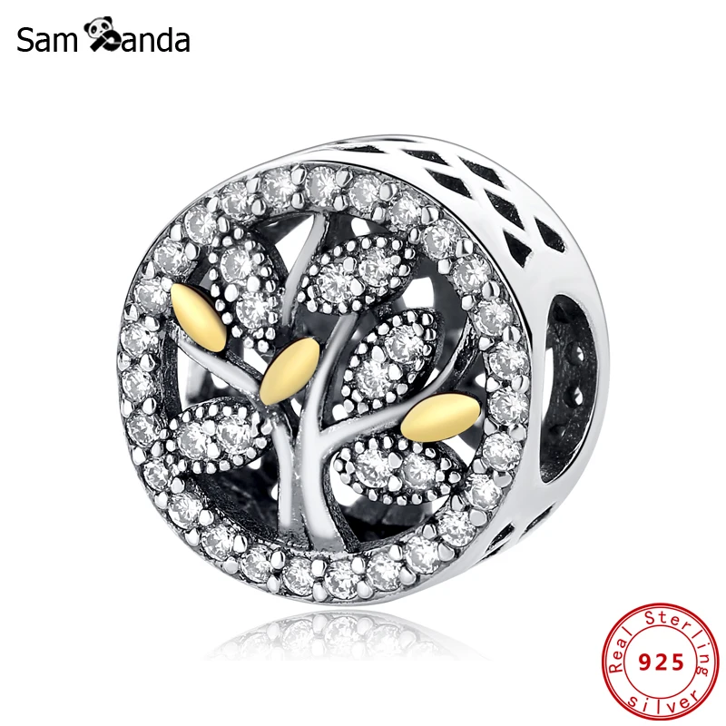 Аутентичные 100% 925 стерлингового серебра очарование бисера Fmaily Heritage талисманы CZ