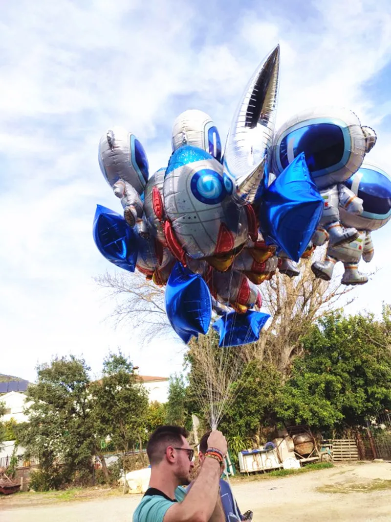 Декор для вечеринки в космосе баннер гирлянда астронавт ракета корабль