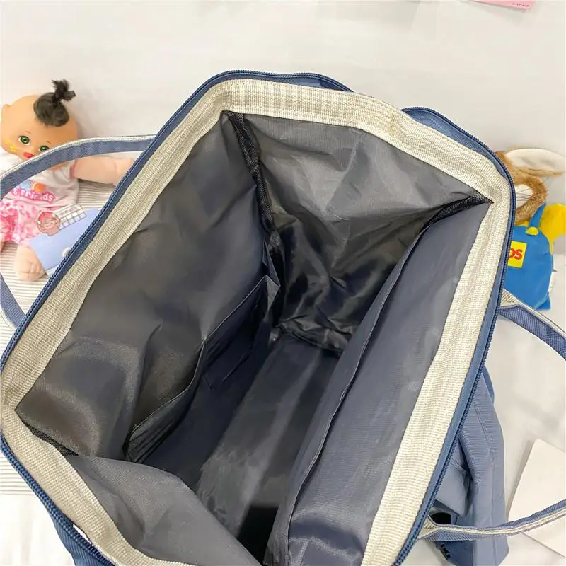 

4 Pieces/ Set Korean Lovely Girl Backpack Bump Color Style Net Bag Teenagers Student Schoolbag Fashion Preppy Style Travel Bag