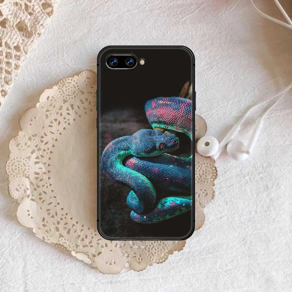 

Snake cool Phone Case Cover Hull For honor 7a 8 8s 8a 8x 9 9x 10 20 i Lite Pro black Prime Silicone Shell Trend Etui Soft