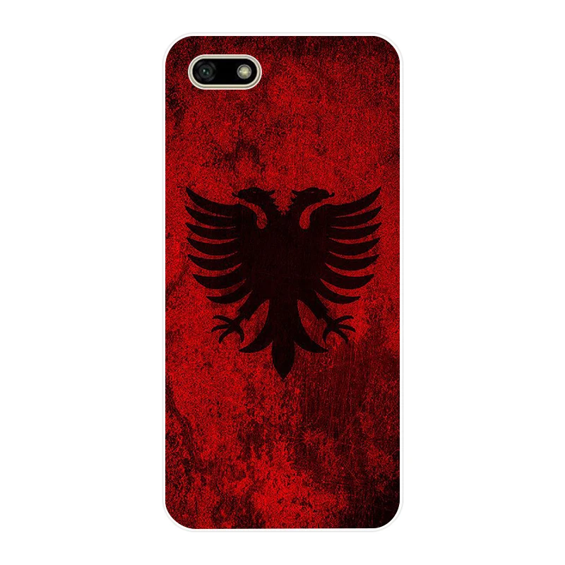 Чехол 084AA с эмблемой русского флага Мягкий Силиконовый ТПУ чехол для huawei Honor 7a 5 45