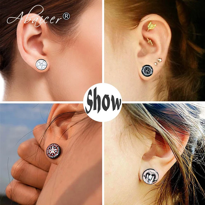 Серьги гвоздики из нержавеющей стали для мужчин и женщин модные ювелирные