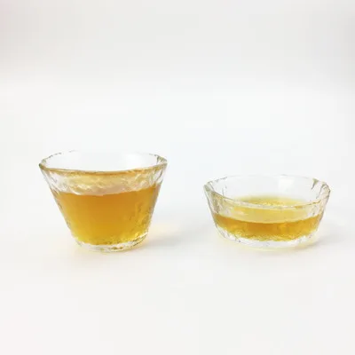 Japanese-style Handmade Glassware Tea Cup Hammer Pattern Glass Crystal Transparent Heat-resistant Kung Fu Black Teaware | Дом и сад