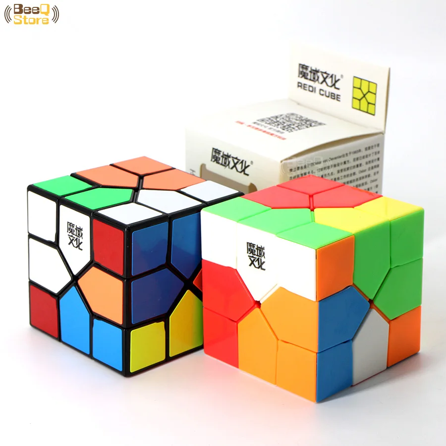 Moyu Redi куб магический без наклеек 3x3 Красочный тело головоломка профессиональная