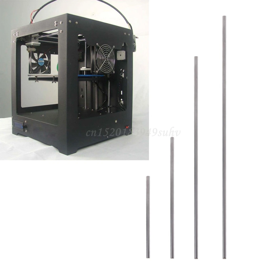 Оптическая ось OD 8 мм цилиндрическая линейный вал хром 200/300/500/600 для 3D принтера с