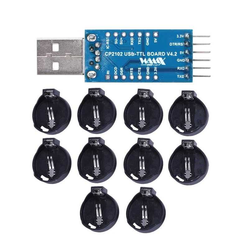 1 шт. CP2102 USB 2 0 к UART TTL 6PIN модуль последовательный конвертер адаптер синий +