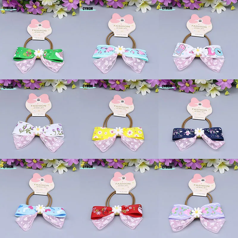 Новая мода в Корейском стиле с эластичной резинки для волос резинка обтянутая