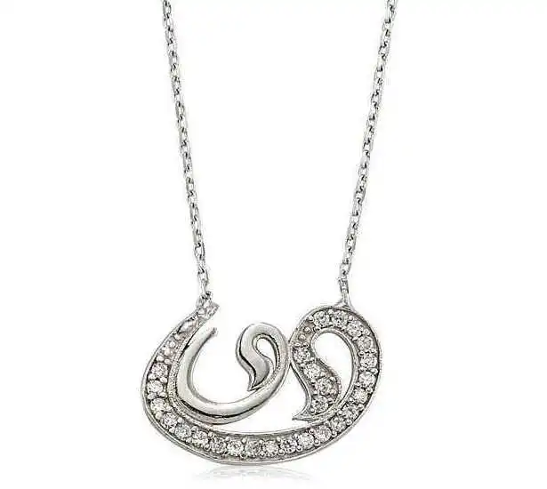 

Real Silver 925 Jewelry Silver Woah Lady Necklace