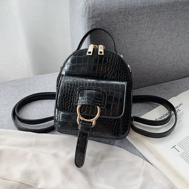 Модный кожаный мини рюкзак для женщин 2020 трендовый Многофункциональный