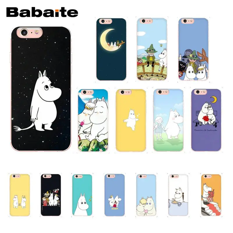 Babaite мультфильм милый Муми-Тролль Бегемот чехол для телефона для iphone 11 Pro 11Pro Max 8 7 6 6S Plus X XS MAX 5 5S SE XR