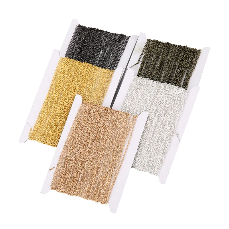 

10 м диаметр 2 мм 2,5 мм 3 мм, цепочка, ожерелье, цепочки оптом цвета: золотистый, серебристый цвет металла железа открытым звено цепи лот для сам...