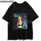 Футболка женская черная в стиле Харадзюку, с изображением девушки Бритни Спирса