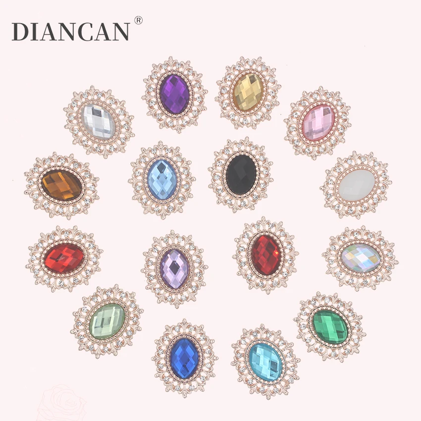 Декоративные камни и Кристаллы Стразы с плоской задней поверхностью 28x24 мм