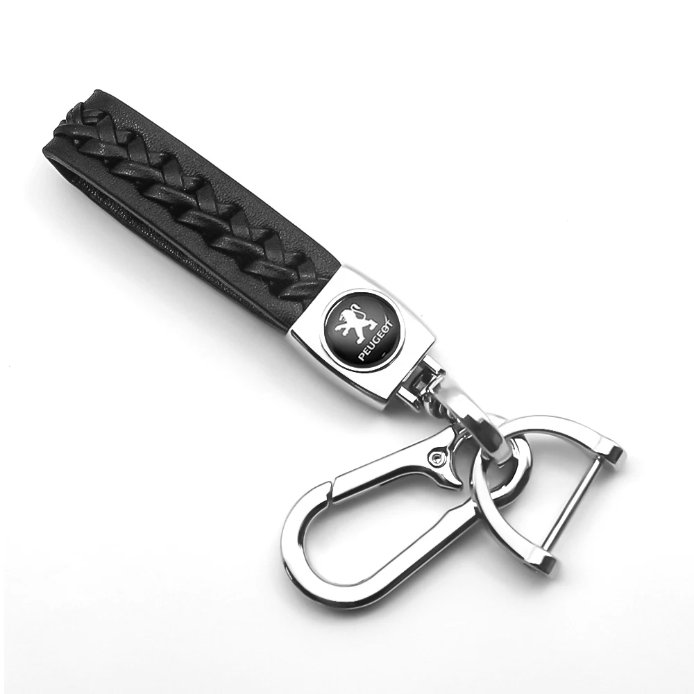 1 шт. автостайлинг Автомобильный логотип брелок металлический + кожаный для