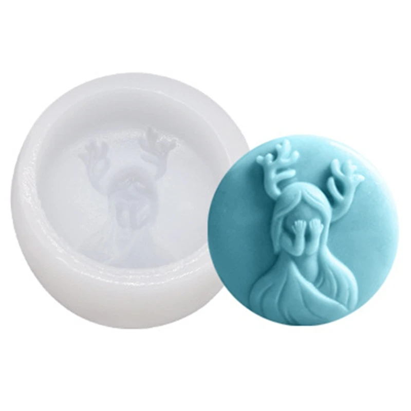 

3D Girl Silicone Mold for Baking Cake Candy Fondant Mould Chocolate Decorating Soap Candle Epoxy Making DIY Tool