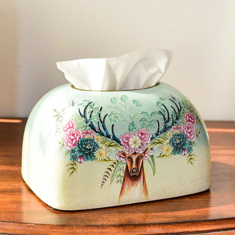 Дом фарфор с одноразовыми салфетками настольная лампа современный диспенсер