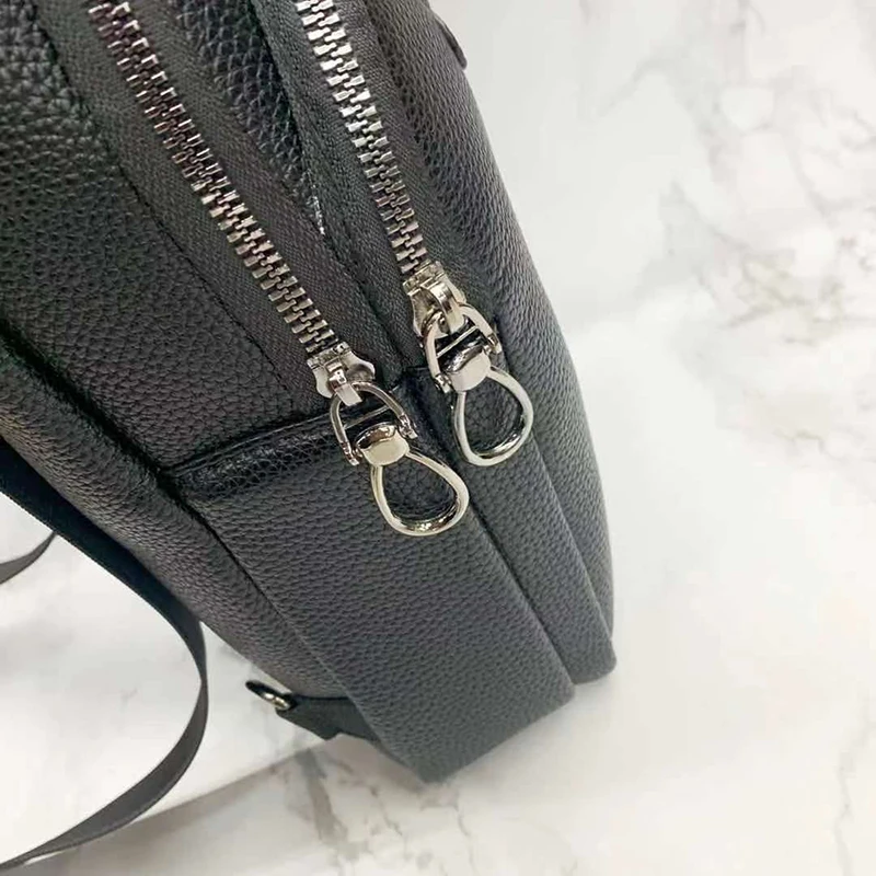 

Men Leather Crossbody Outdoor Chest Bag Hard-Wearing Men Casual Shoulder Travel Bags High Quality Male Vintage Daily Handbag