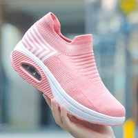 fashion slip on walking sock shoes for women 2021 casual breathable platform sneakers lightweight ladies trainers zapatos mujer
