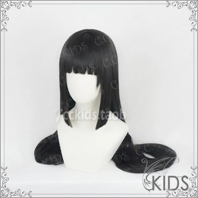 Jabami Yumeko черные прямые парики из искусственных волос Косплэй 100 см волосяной