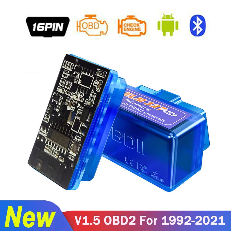 Автомобильный диагностический сканер ELM327 V1.5 OBD2 PIC18F25K80 адаптер OBD 2 OBDII ELM 327 в 1 5