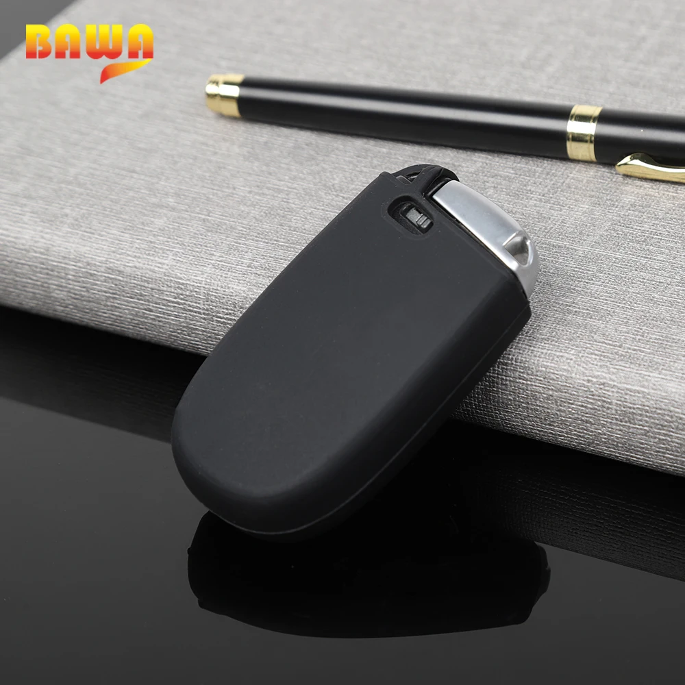 BAWA Key Shell for Jeep Grand Cherokee 2011+ Black Car Silica Gel Modification Case | Автомобили и мотоциклы