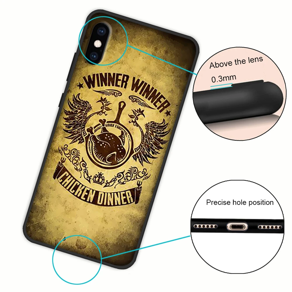pubg battlegrounds soft cover case for iphone 7 8 6 6s 5 5s se plus free global shipping