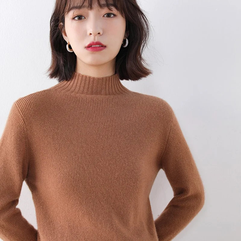 SUPER! 4Colors Oneck Sweaters Woman 100% Goat Cashmere Knitted Jumpers Hot Sale Soft Warm Knitwears Female Pullovers