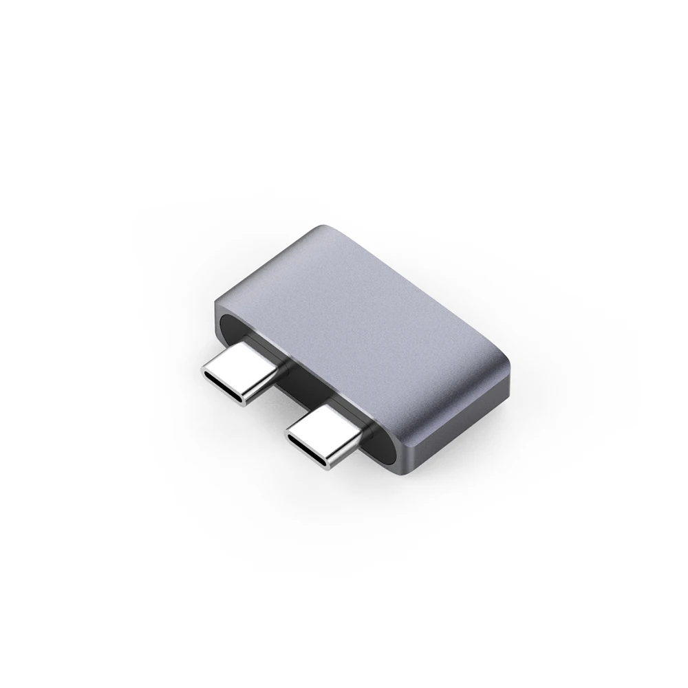 Конвертер для Macbook Air 2018 Pro 2016/2017/2018 13/15 дюймов двойной адаптер USB Type C серый|USB-хабы| |