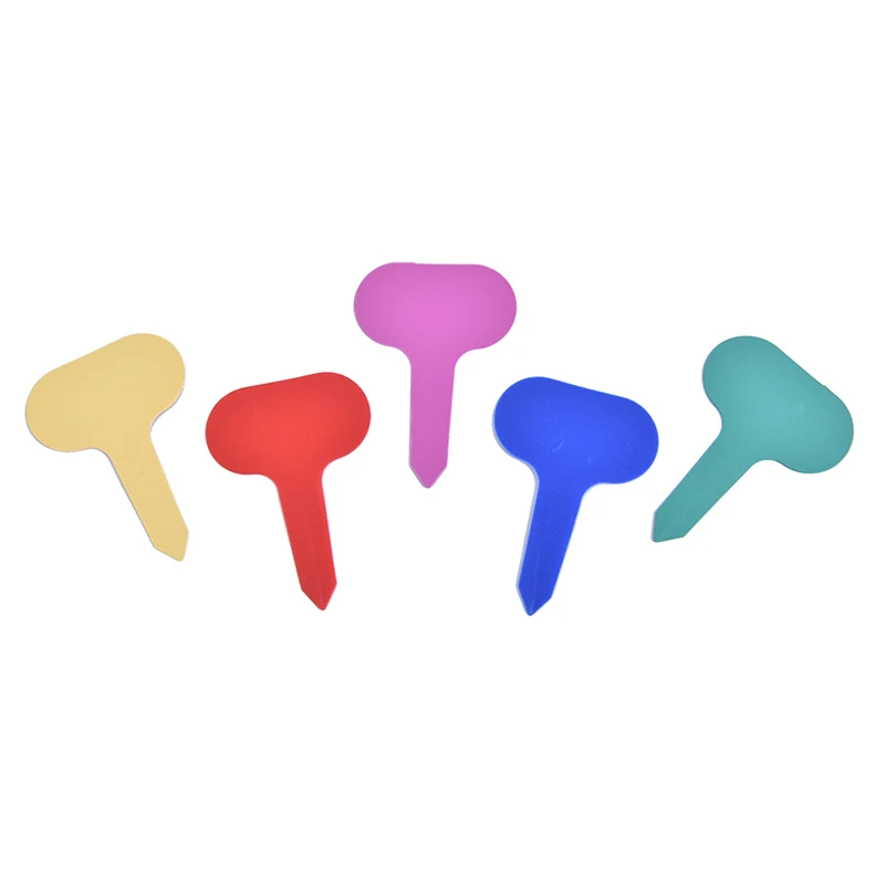 

100 шт., Т-образные пластиковые маркеры для украшения сада